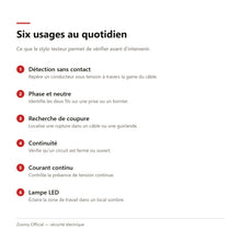 Charger l'image dans la galerie, Les six usages du détecteur de tension sans contact ANENG B15
